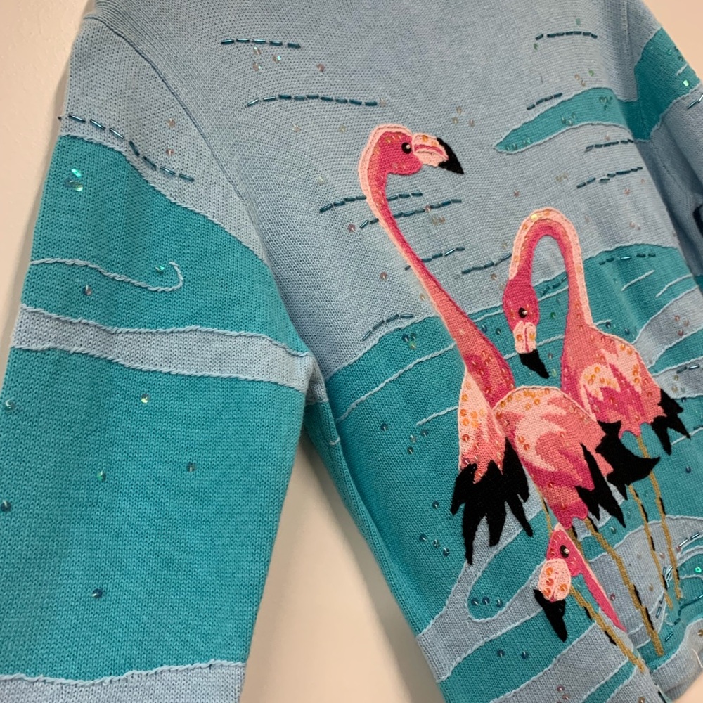 NWT BellePointe Flamingo Sky Pullover/ Sweater - sz XXL - Picture 2 of 6